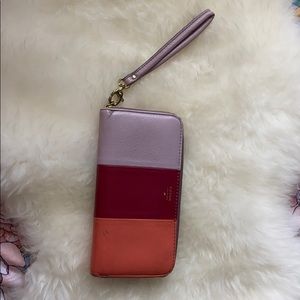 100% GENUINE LEATHER FOSSIL WRISTLET WALLET